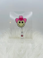 Smile Cowboy Badge Reel/Funny Smile Face Badge Reel/Nurse Badge Reel