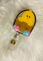 Easter Chick Badge Reel/Chicken Badge Reel/Easter Egg Badge Reel/