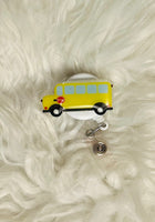 School Bus Badge Reel