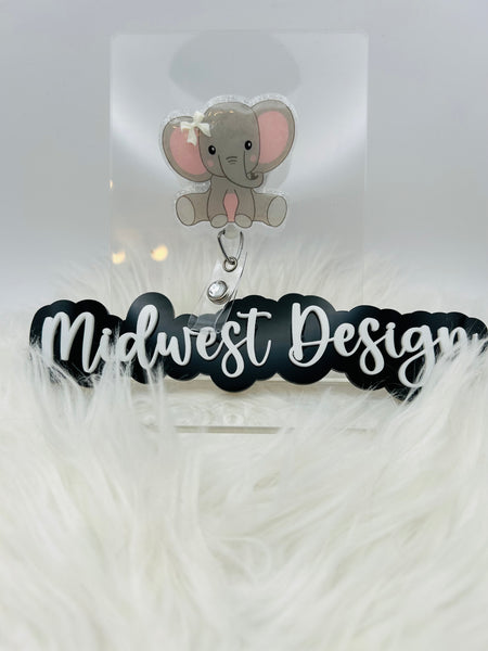 Elephant Badge Reel