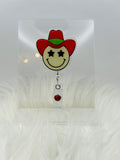 Smile Cowboy Badge Reel/Funny Smile Face Badge Reel/Nurse Badge Reel