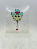 Smile Cowboy Badge Reel/Funny Smile Face Badge Reel/Nurse Badge Reel