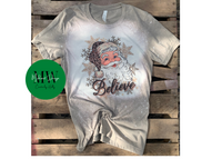 Believe Santa Shirt/Believe Shirt/Christmas Shirt/Believe in Santa Shirt