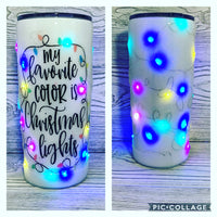 Christmas Lights Tumbler - MADE TO ORDER