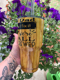 Woodgrain Tumbler / Dad Tumbler