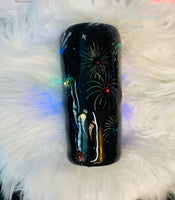 Light Up Firework Tumbler