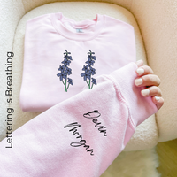 Custom Birth Month Birth Flower Sweatshirt, Christmas Gift for Her, Gift for Mom, Plant Mama Gift, Gift for Grandmother, Cute Flower Shirt